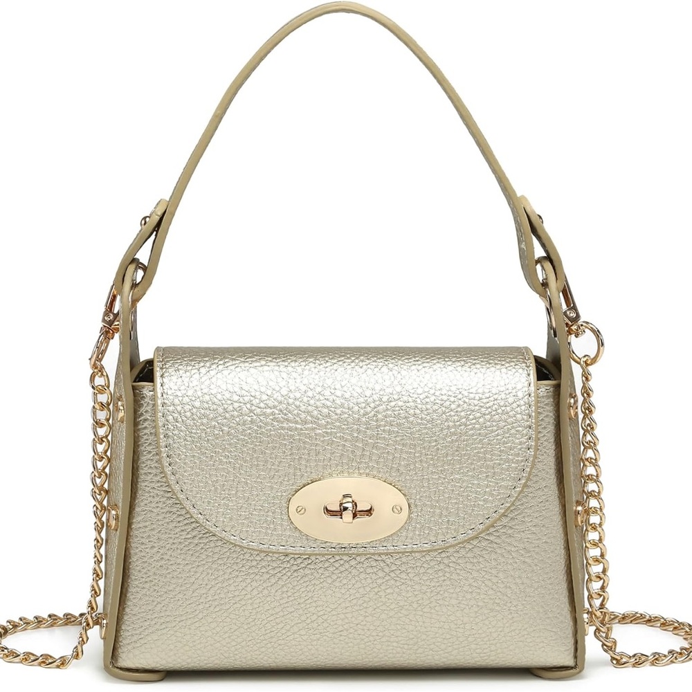 Elegant Gold Women's Handbag